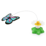 Electric Rotating Colorful Butterfly as Cat Toy